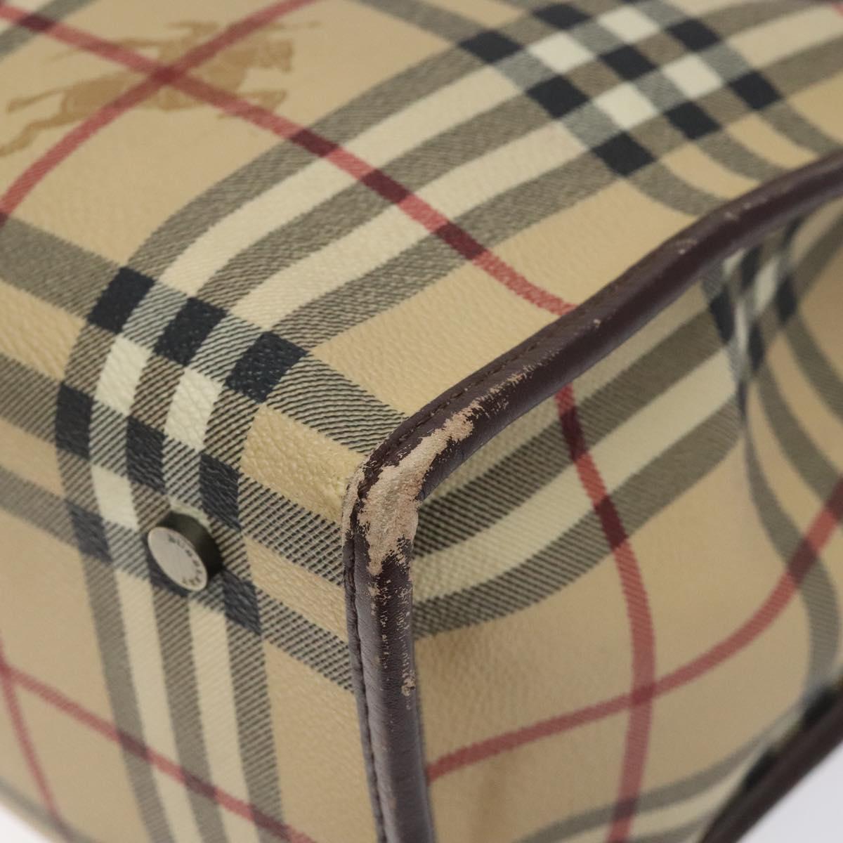Burberry Nova Check Beige Canvas Tote Bag (Pre-Owned)