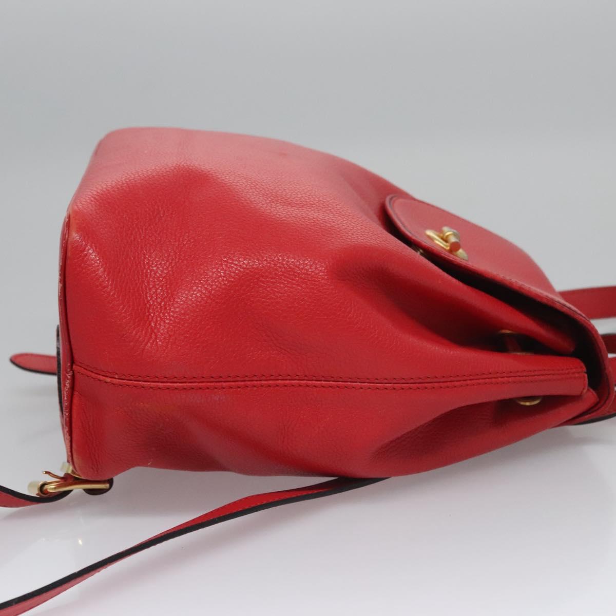 Céline Red Leather Backpack Bag (Pre-Owned)