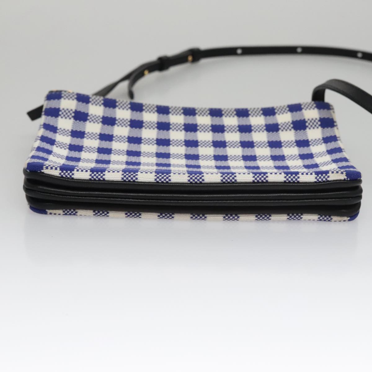 Céline Trio Blue Canvas Shoulder Bag (Pre-Owned)