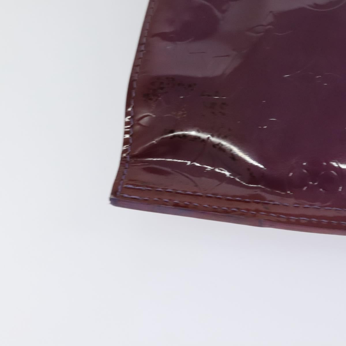 Louis Vuitton Stanton Purple Patent Leather Tote Bag (Pre-Owned)