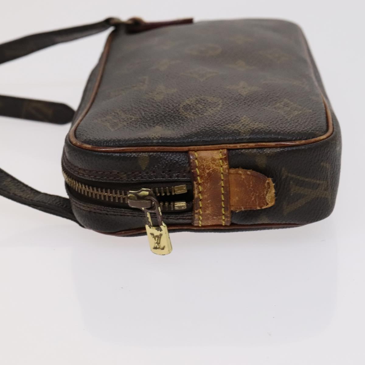 Louis Vuitton Marly Brown Canvas Shoulder Bag (Pre-Owned)