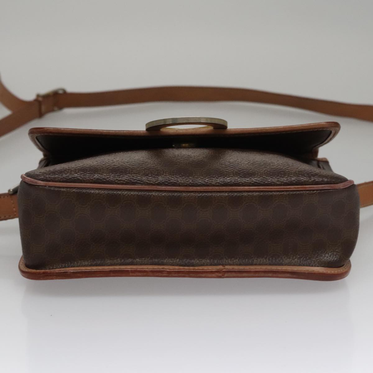 Céline Macadam Brown Canvas Shoulder Bag (Pre-Owned)