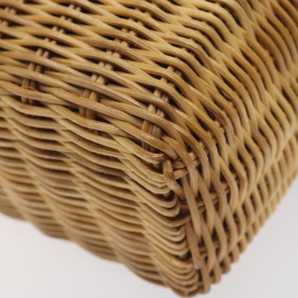 Burberry Beige, Brown Wicker Tote Bag (Pre-Owned)