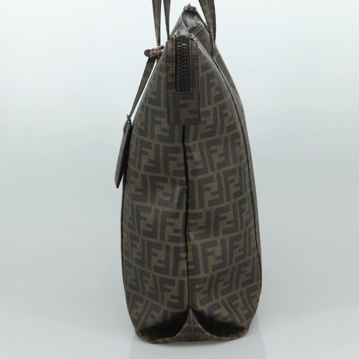Fendi Zucca Brown Canvas Tote Bag (Pre-Owned)