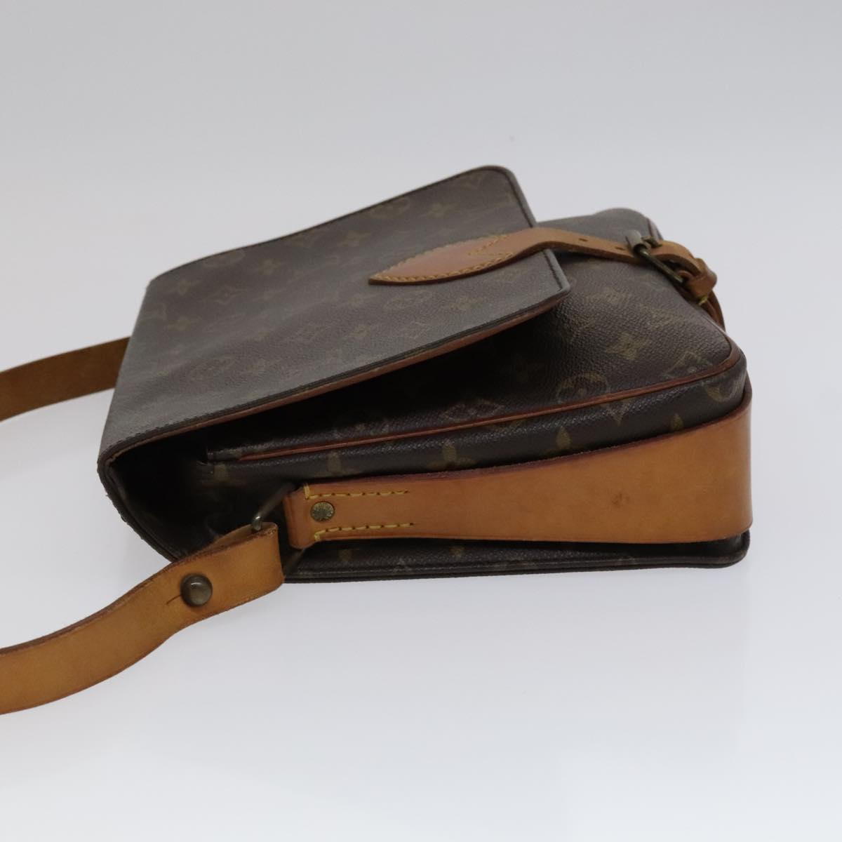 Louis Vuitton Cartouchière Brown Canvas Shoulder Bag (Pre-Owned)