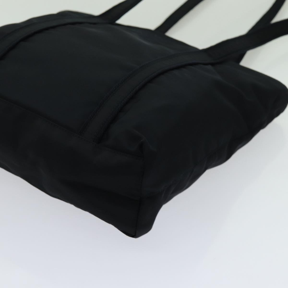 Prada Tessuto Black Synthetic Shoulder Bag (Pre-Owned)