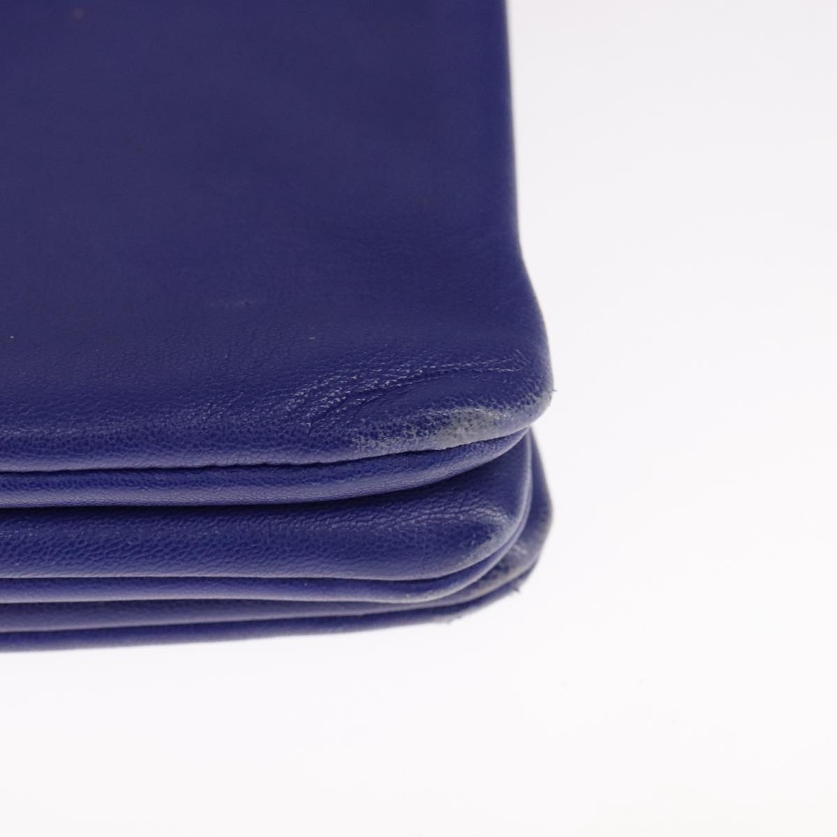 Céline Trio Blue Leather Shoulder Bag (Pre-Owned)