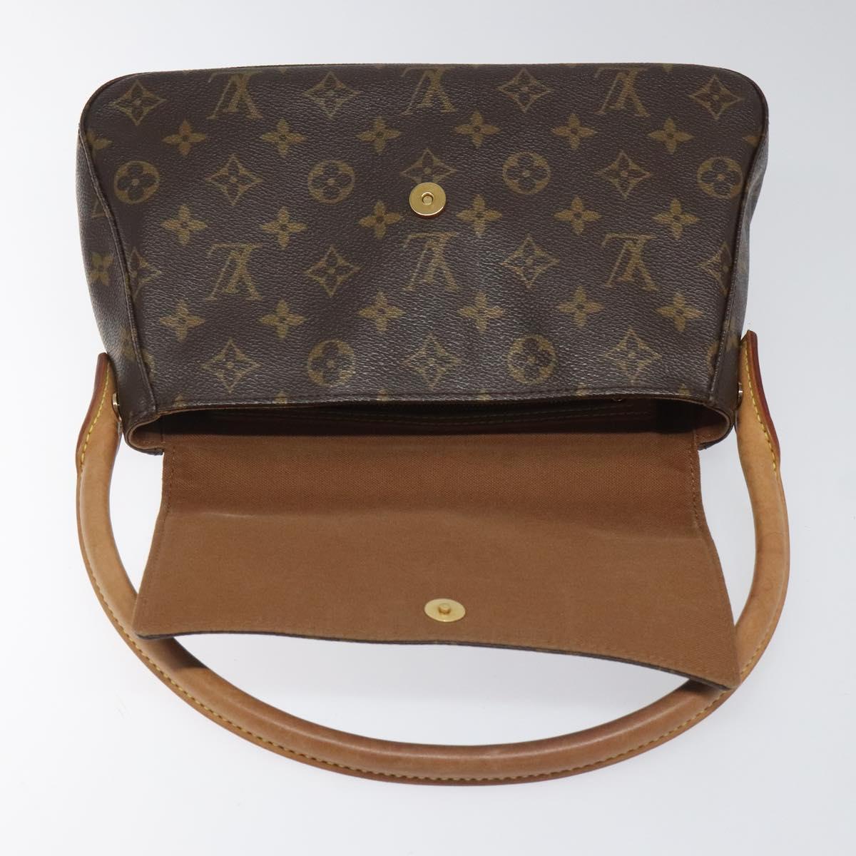 Louis Vuitton Mini Looping Brown Canvas Shoulder Bag (Pre-Owned)