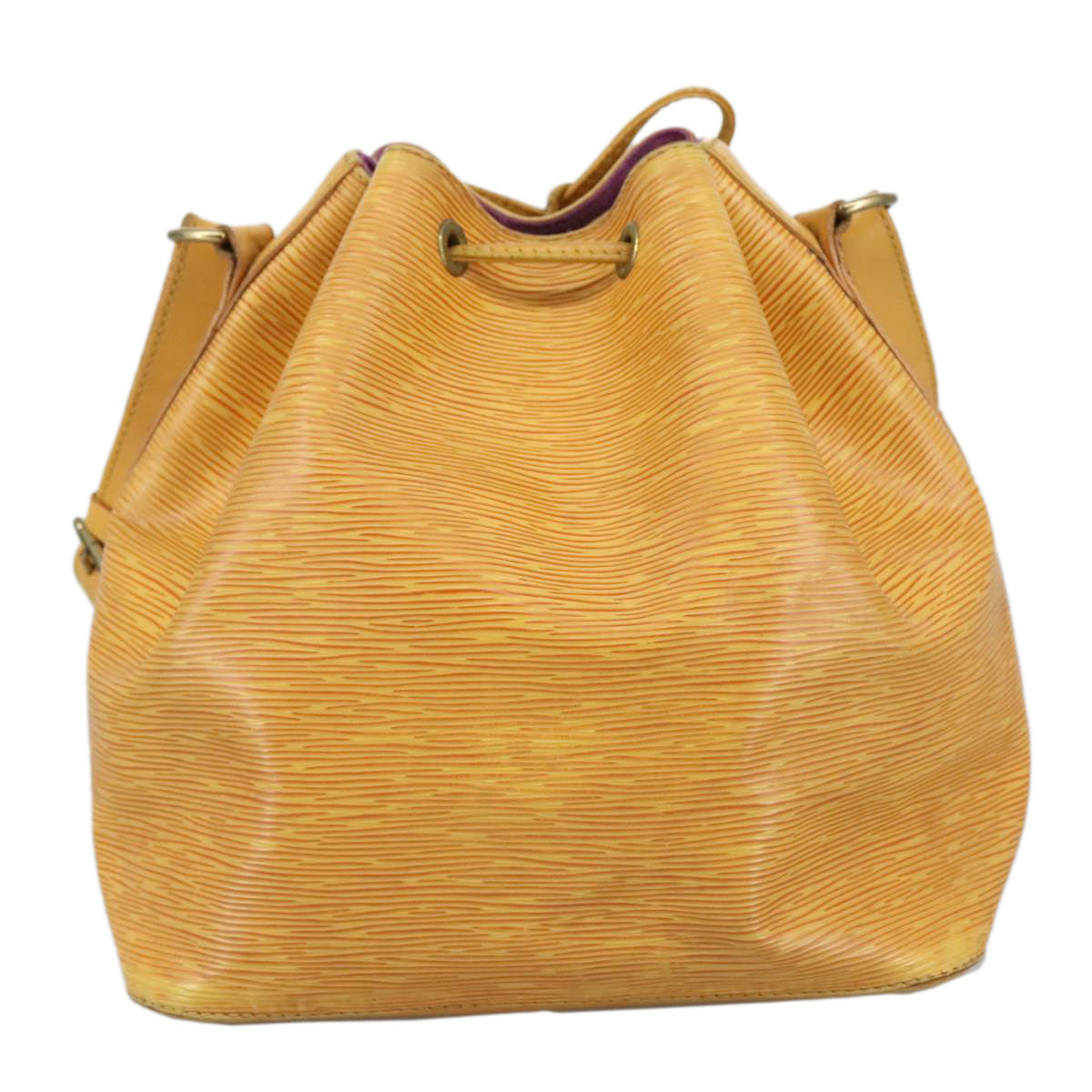 Louis Vuitton Noé Pm Yellow Leather Shoulder Bag (Pre-Owned)