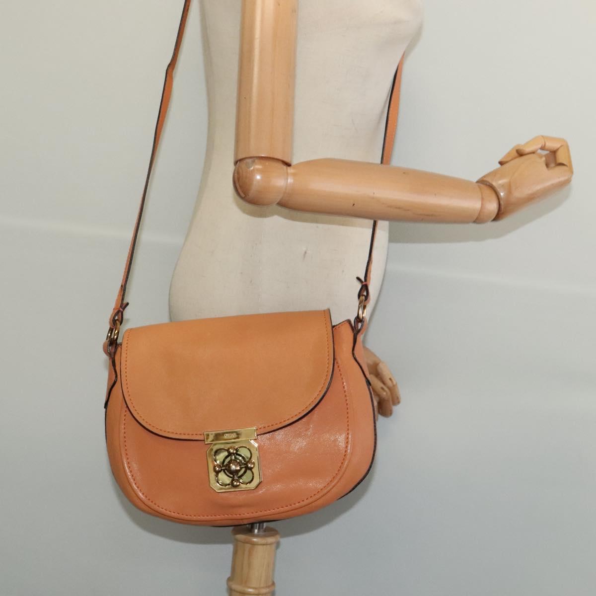 Chloé Elsie Beige Leather Shoulder Bag (Pre-Owned)