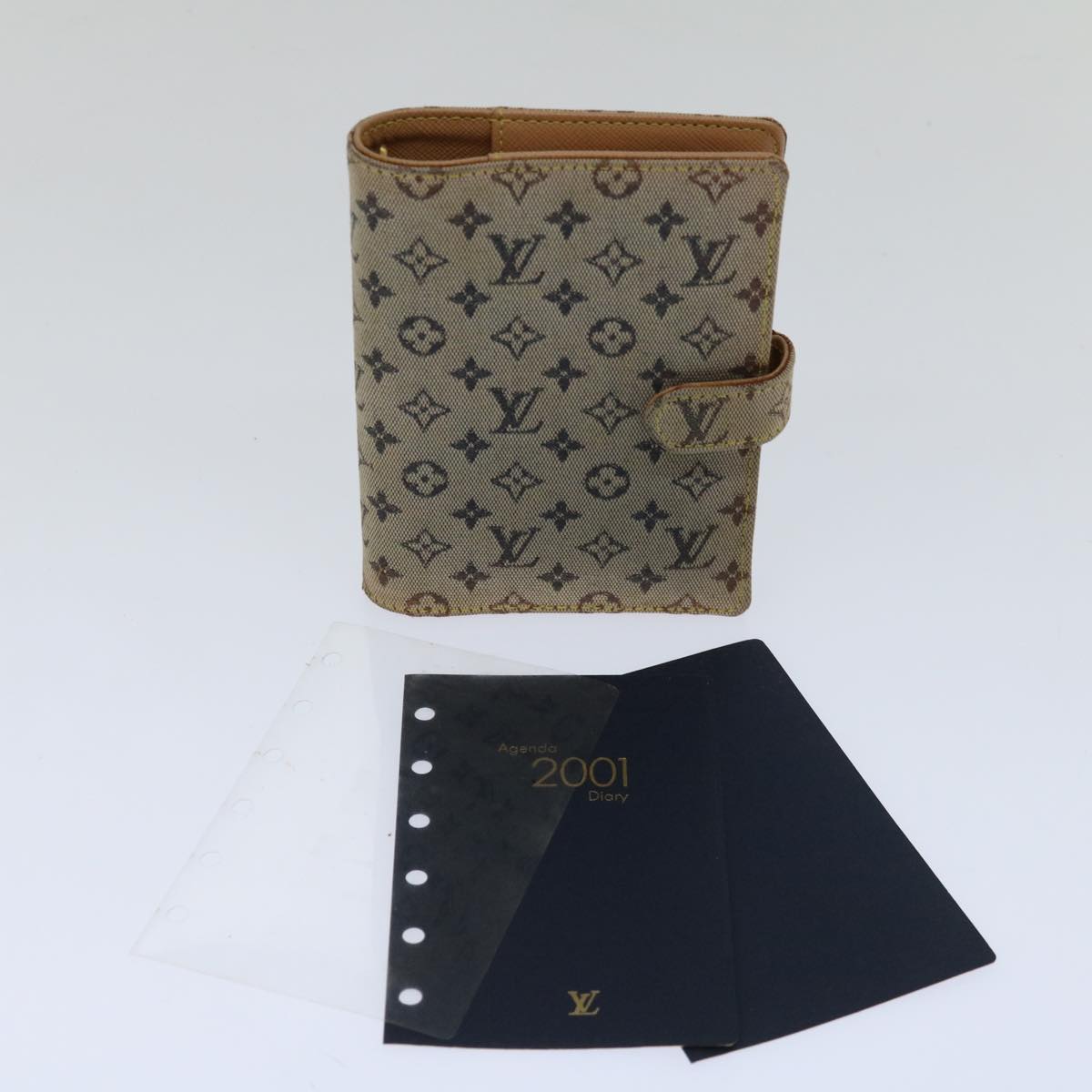 Louis Vuitton Agenda Pm Blue Canvas Wallet (Pre-Owned)