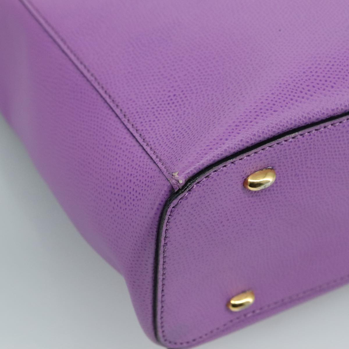 Céline Purple Leather Tote Bag (Pre-Owned)