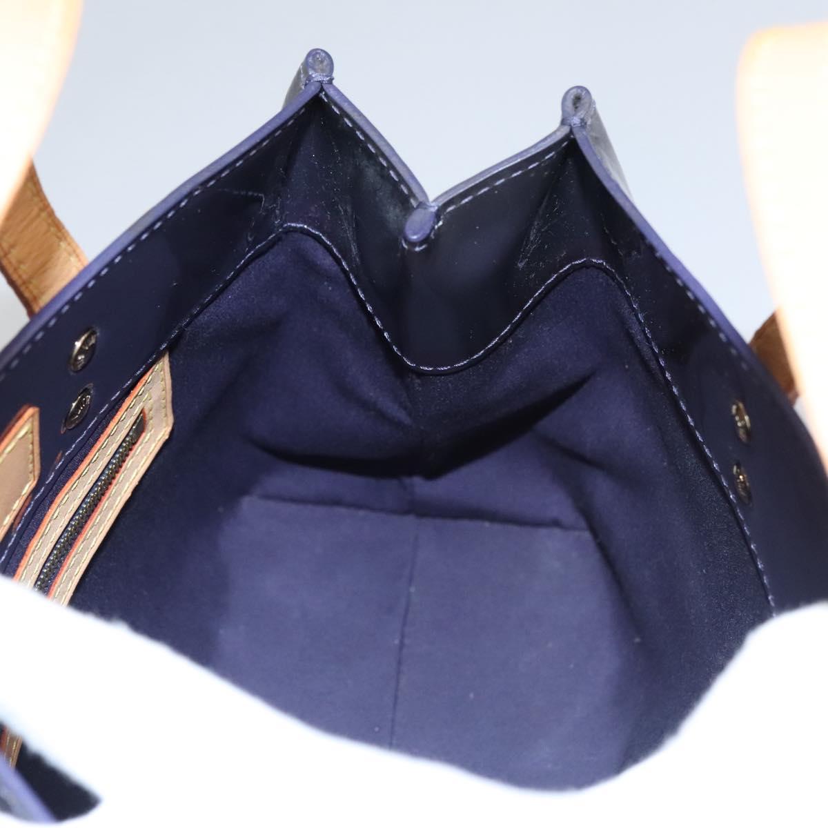 Louis Vuitton Reade Navy Patent Leather Handbag (Pre-Owned)