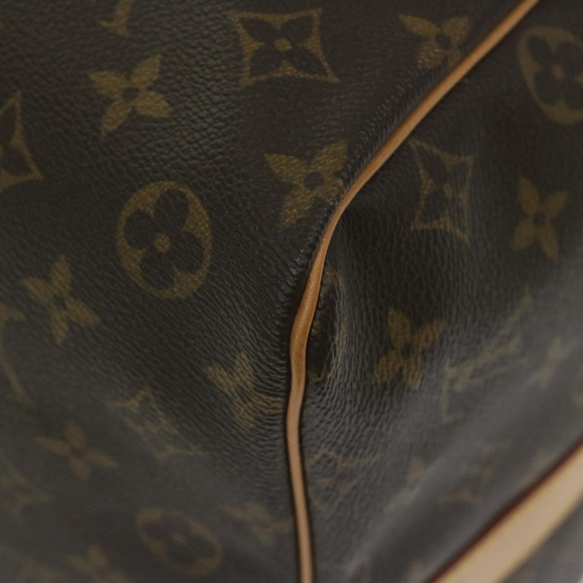 Louis Vuitton Keepall Bandoulière 60 Brown Canvas Shoulder Bag (Pre-Owned)