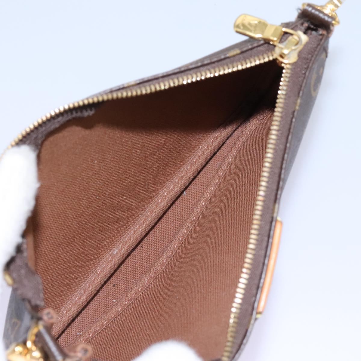 Louis Vuitton Multi Pochette Accessoires Brown Canvas Clutch Bag (Pre-Owned)