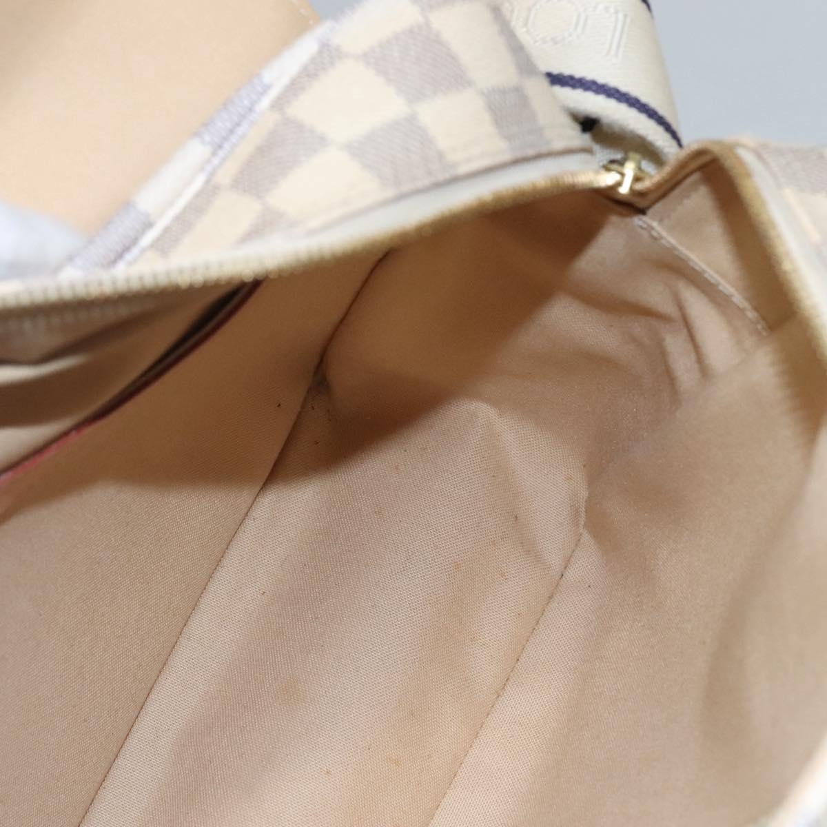 Louis Vuitton Naviglio Beige Canvas Shoulder Bag (Pre-Owned)