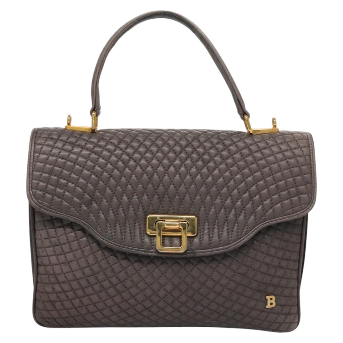 Bally Brown Leather Handbag (Pre-Owned)