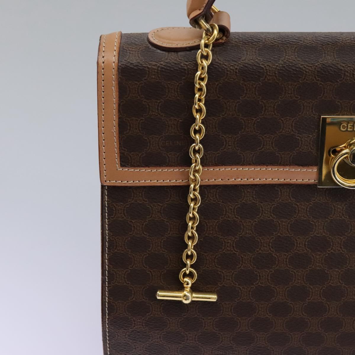 Céline Macadam Brown Canvas Handbag (Pre-Owned)
