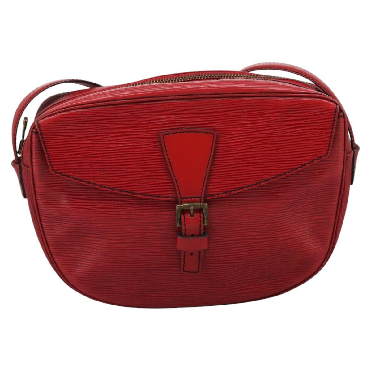 Louis Vuitton Jeune Fille Red Leather Shoulder Bag (Pre-Owned)