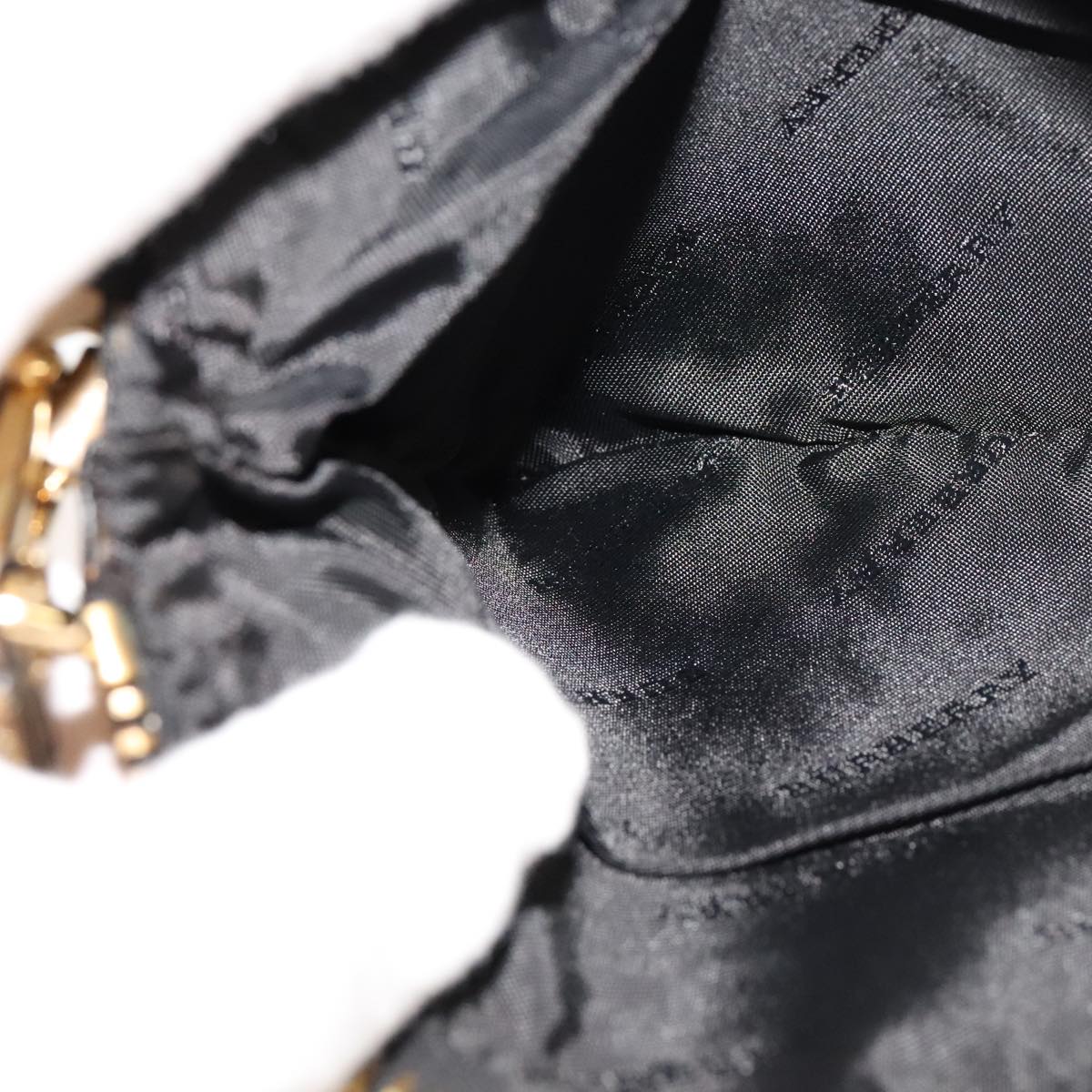 Burberry Gold Leather Shoulder Bag (Pre-Owned)
