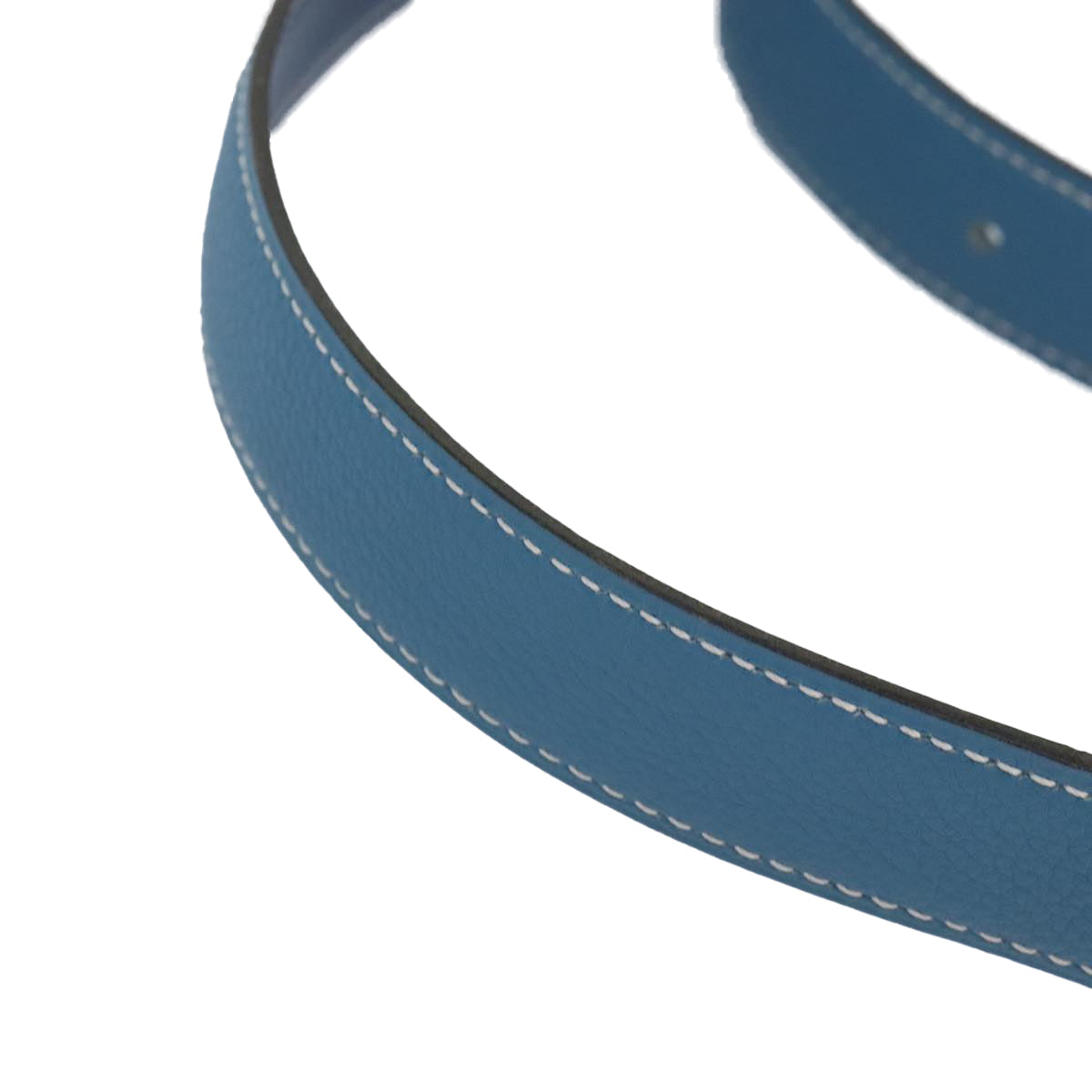 Hermès Constance Blue Leather Belt (Pre-Owned)