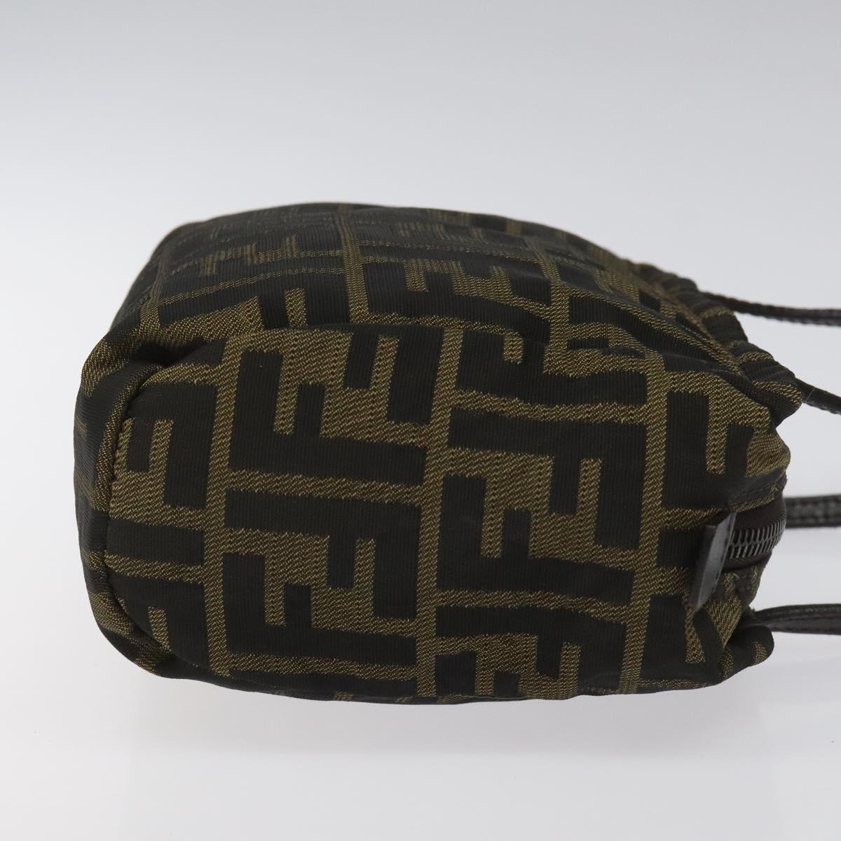 Fendi Zucca Brown Canvas Handbag (Pre-Owned)