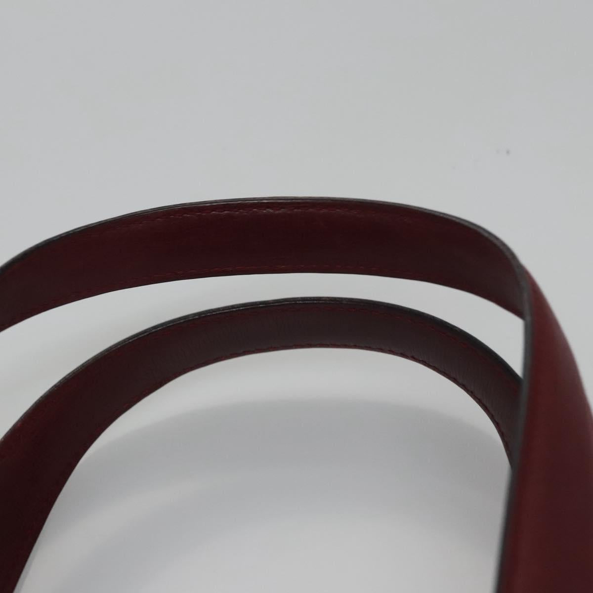 Cartier Must Line Burgundy Leather Handbag (Pre-Owned)