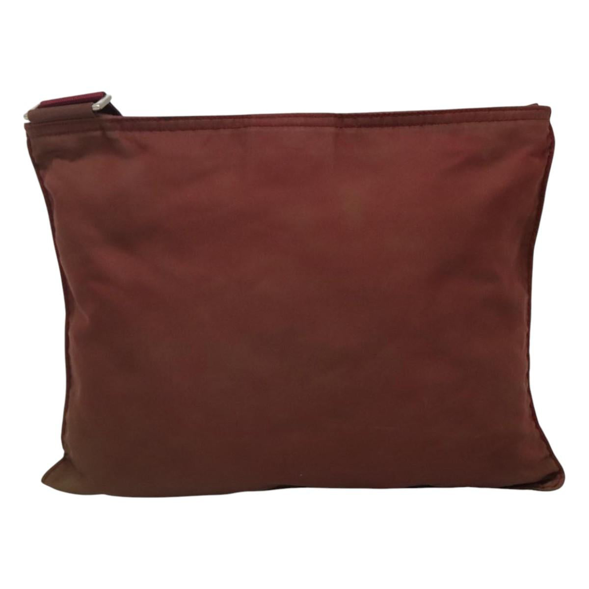 Prada Red Synthetic Shoulder Bag (Pre-Owned)
