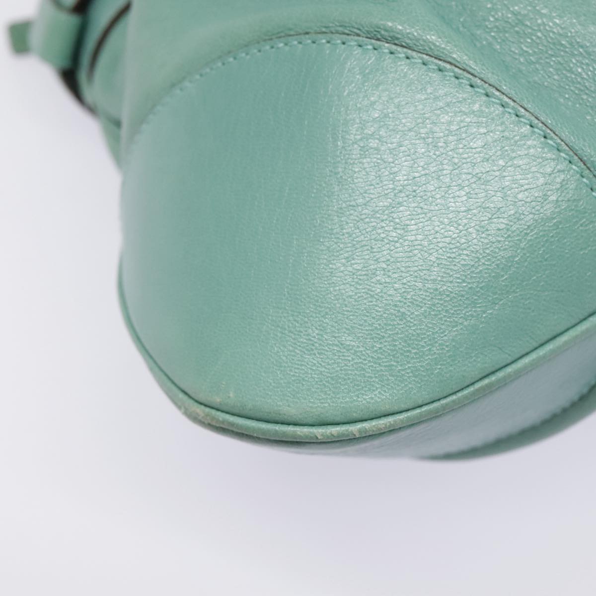 Salvatore Ferragamo Marisa Green Leather Shoulder Bag (Pre-Owned)