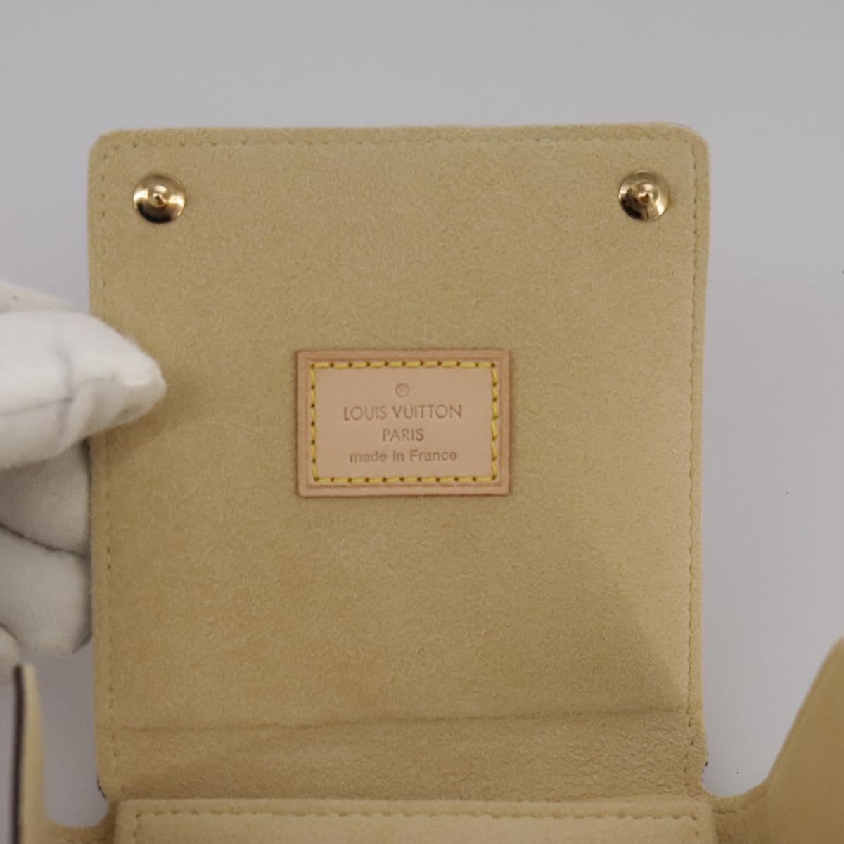 Louis Vuitton Earrings Brown Canvas Wallet (Pre-Owned)