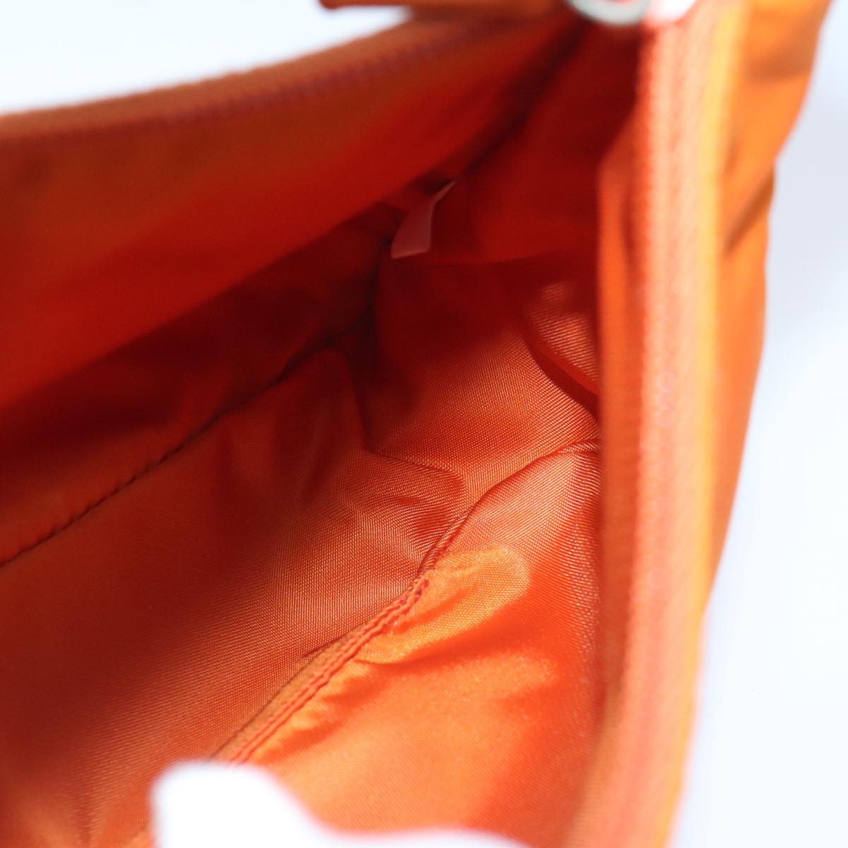 Prada Tessuto Orange Synthetic Handbag (Pre-Owned)