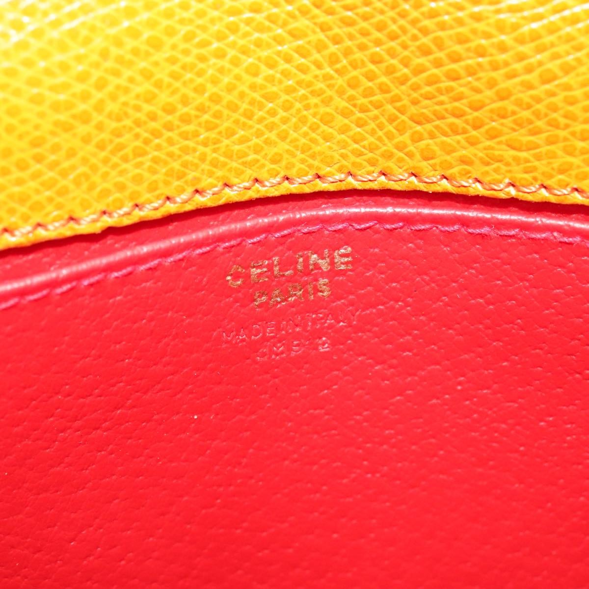 Céline Kelly Orange Leather Handbag (Pre-Owned)