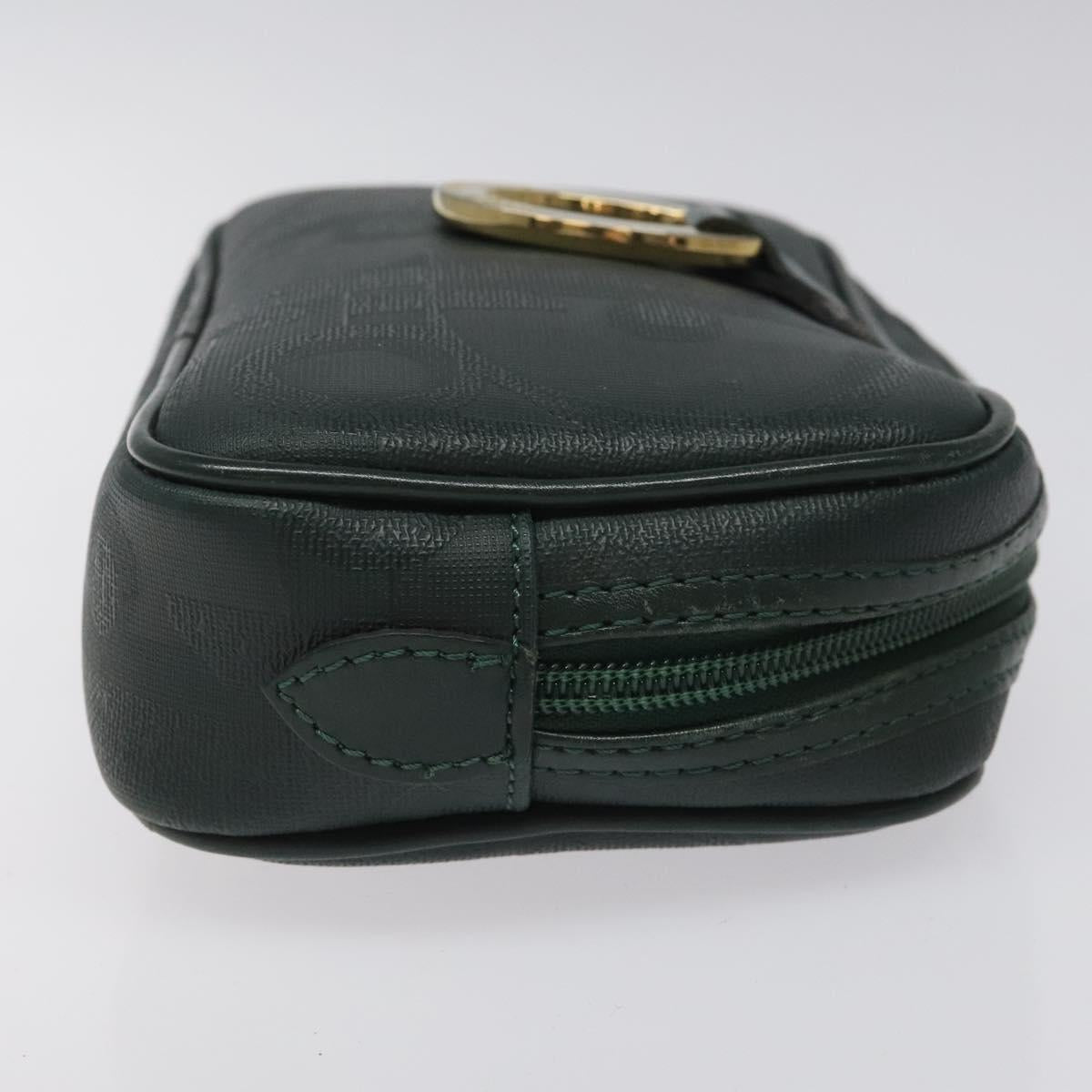 Dior Trotter Green Canvas Clutch Bag (Pre-Owned)