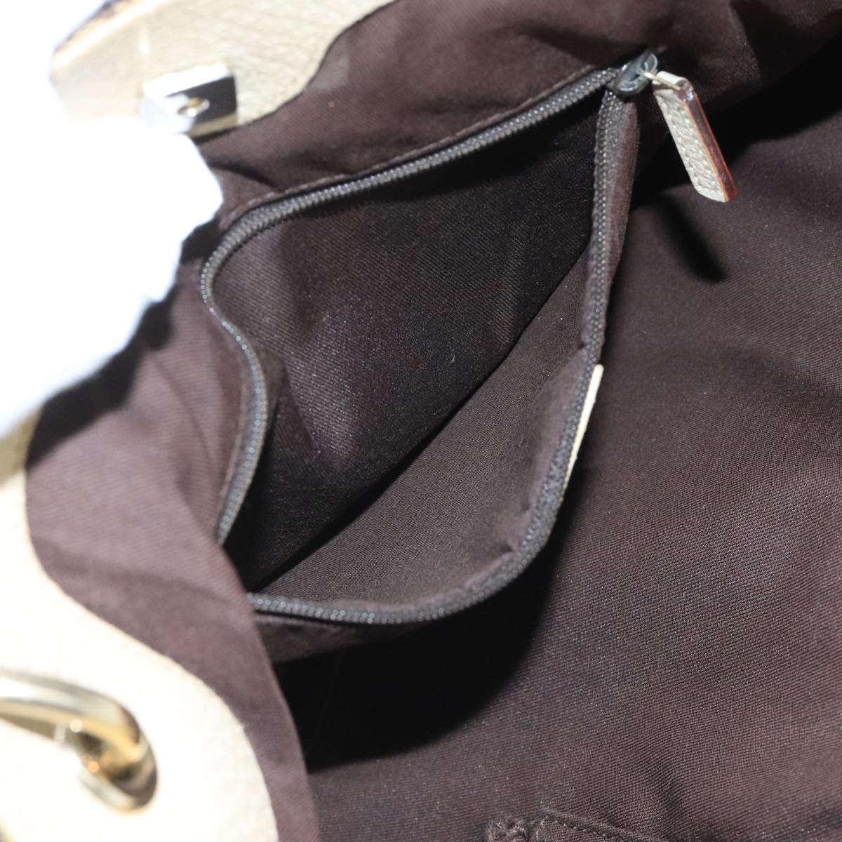 Gucci Gg Canvas Beige Canvas Tote Bag (Pre-Owned)