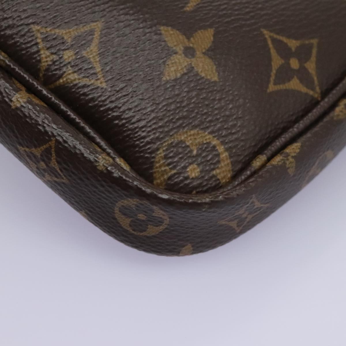 Louis Vuitton Multi Pochette Accessoires Brown Canvas Clutch Bag (Pre-Owned)