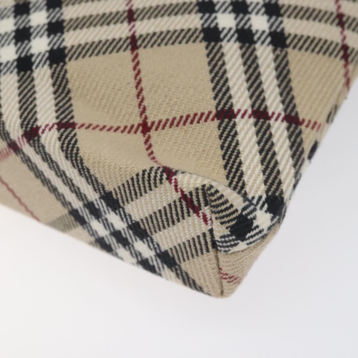 Burberry Nova Check Beige Canvas Clutch Bag (Pre-Owned)