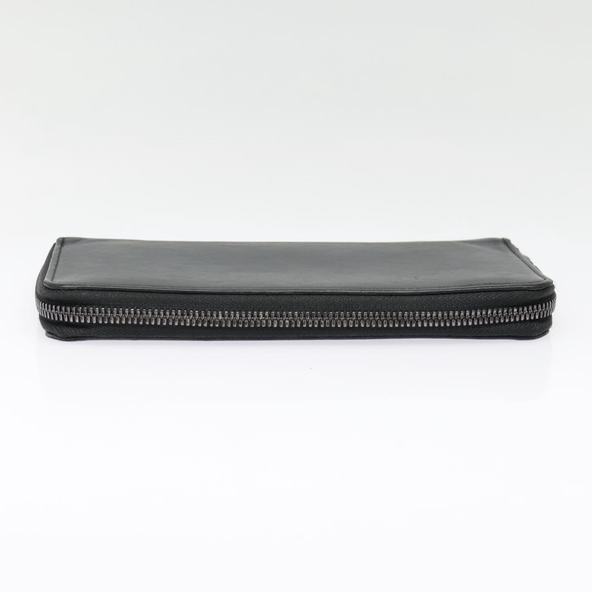 Louis Vuitton Zippy Wallet Vertical Black Leather Wallet (Pre-Owned)