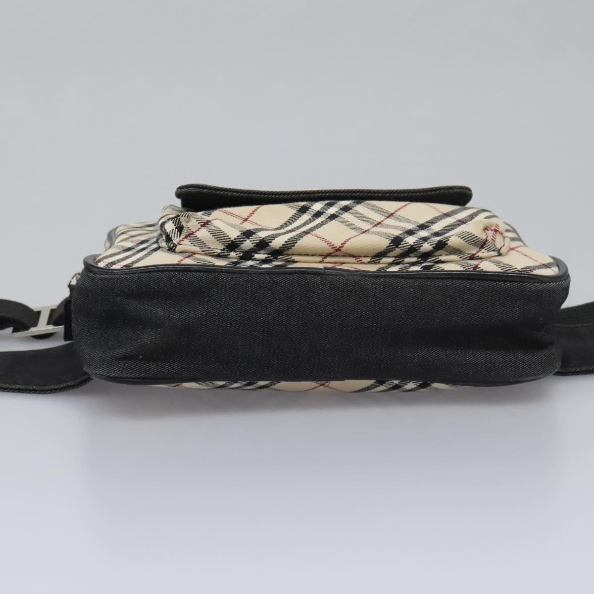 Burberry Nova Check Beige Canvas Shoulder Bag (Pre-Owned)
