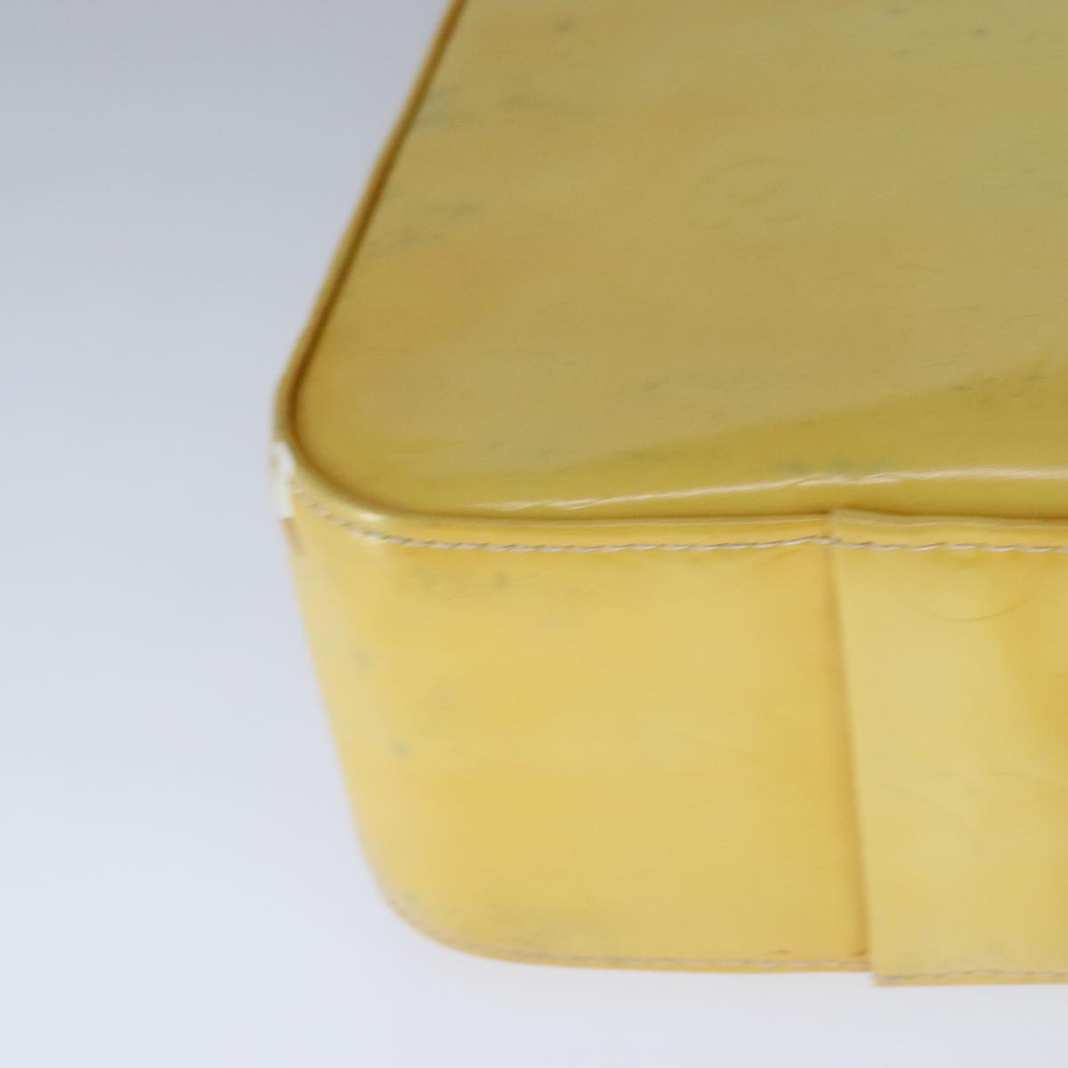 Louis Vuitton Columbus Yellow Patent Leather Tote Bag (Pre-Owned)