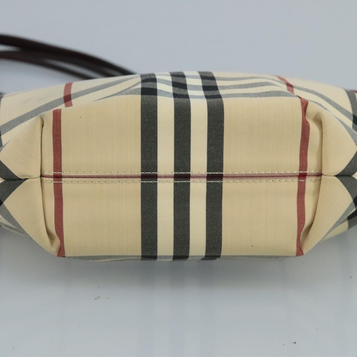 Burberry Nova Check Beige Canvas Tote Bag (Pre-Owned)