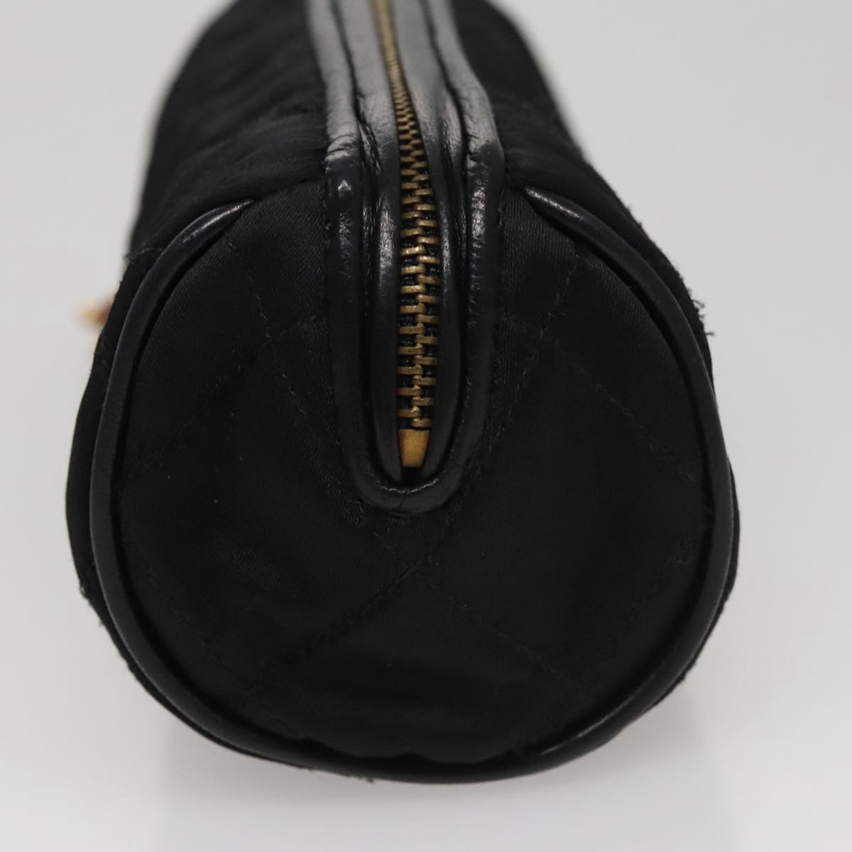 Chanel Gripoix Black Silk Clutch Bag (Pre-Owned)