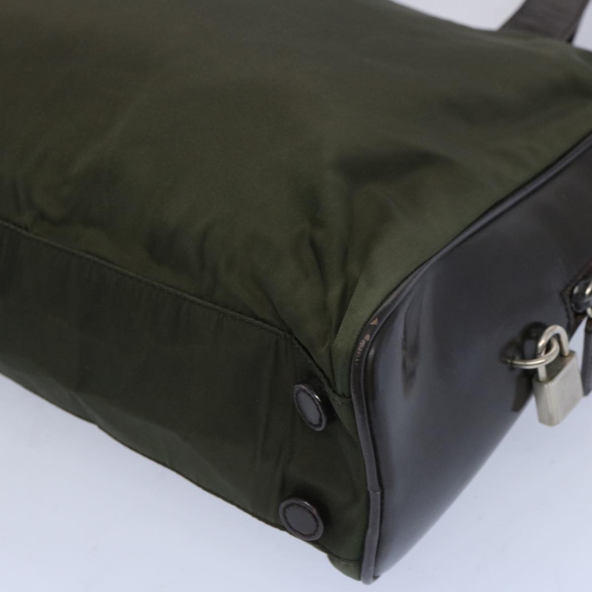 Prada Green Synthetic Tote Bag (Pre-Owned)