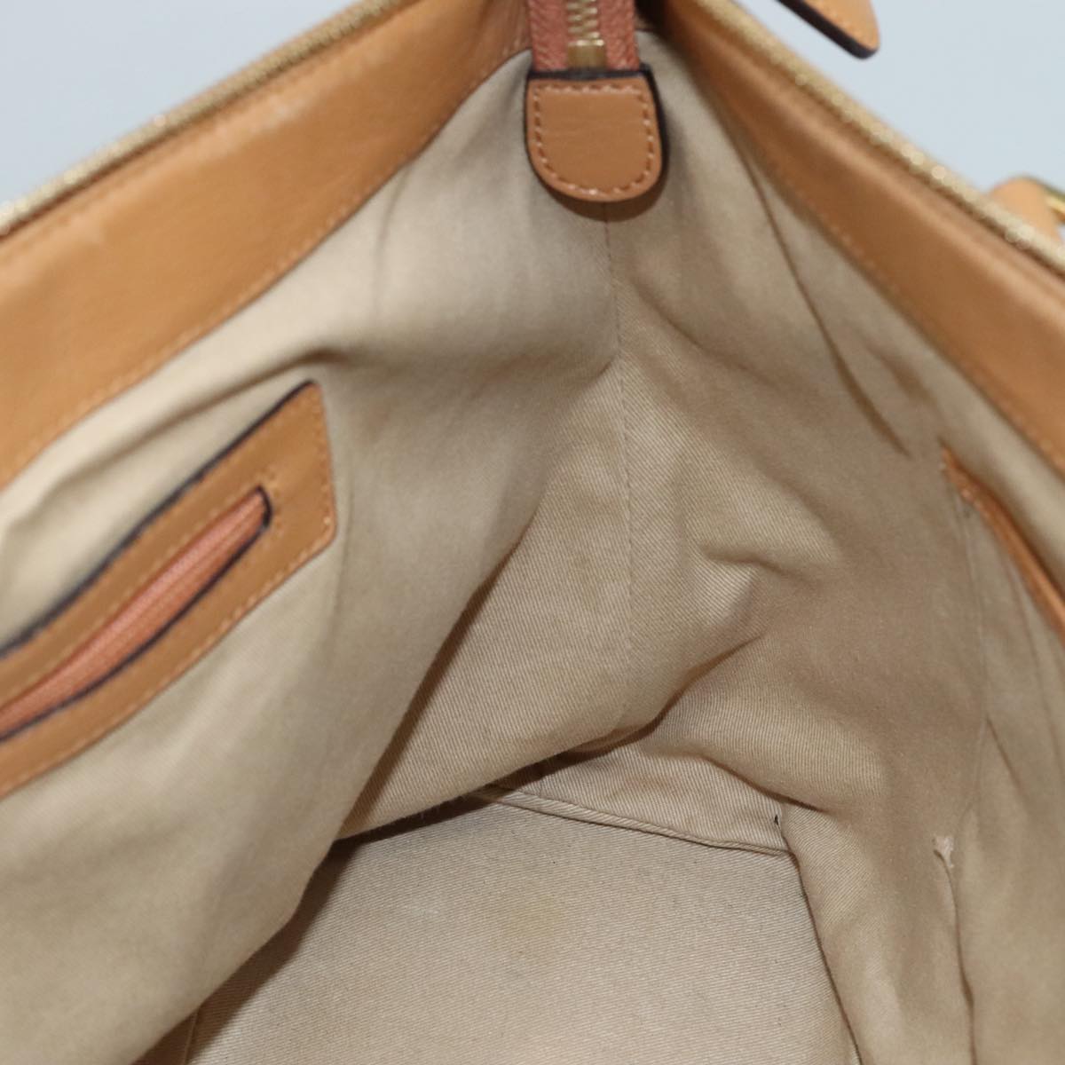 MCM Visetos Brown Canvas Tote Bag (Pre-Owned)