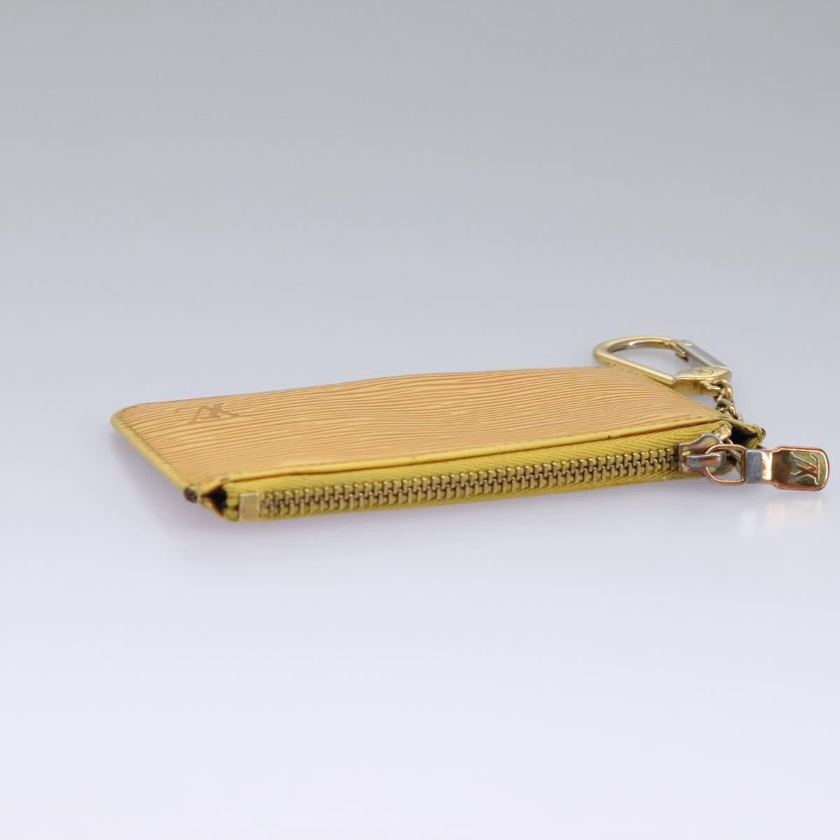 Louis Vuitton Pochette Clés Yellow Leather Wallet (Pre-Owned)