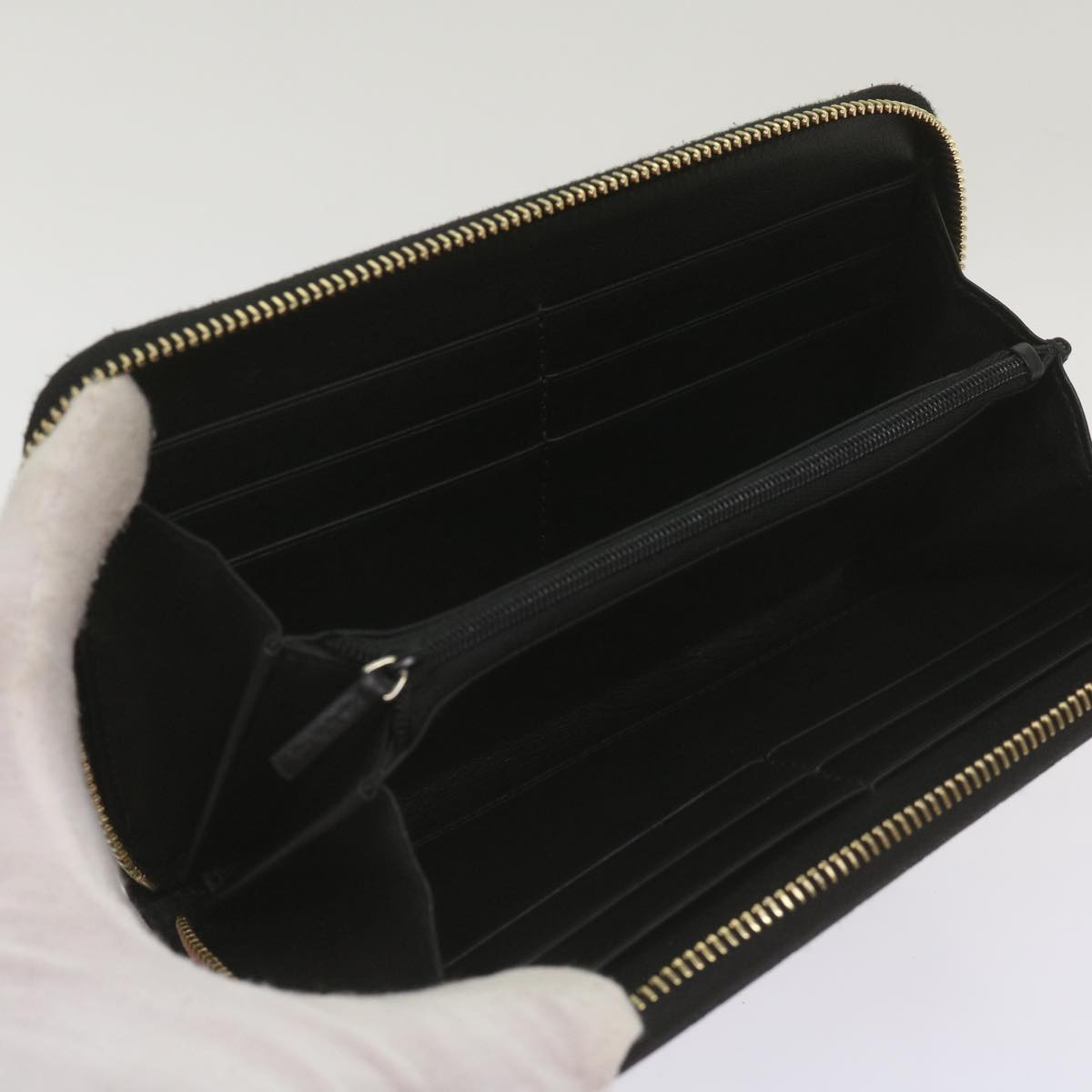 Gucci Guccissima Black Leather Wallet (Pre-Owned)