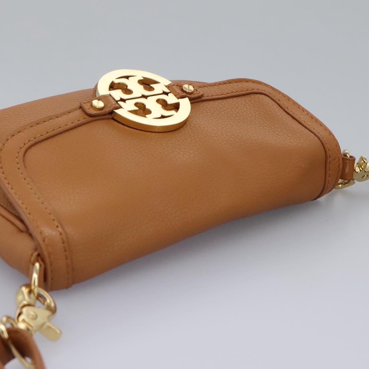 Tory Burch Brown Leather Shoulder Bag (Pre-Owned)