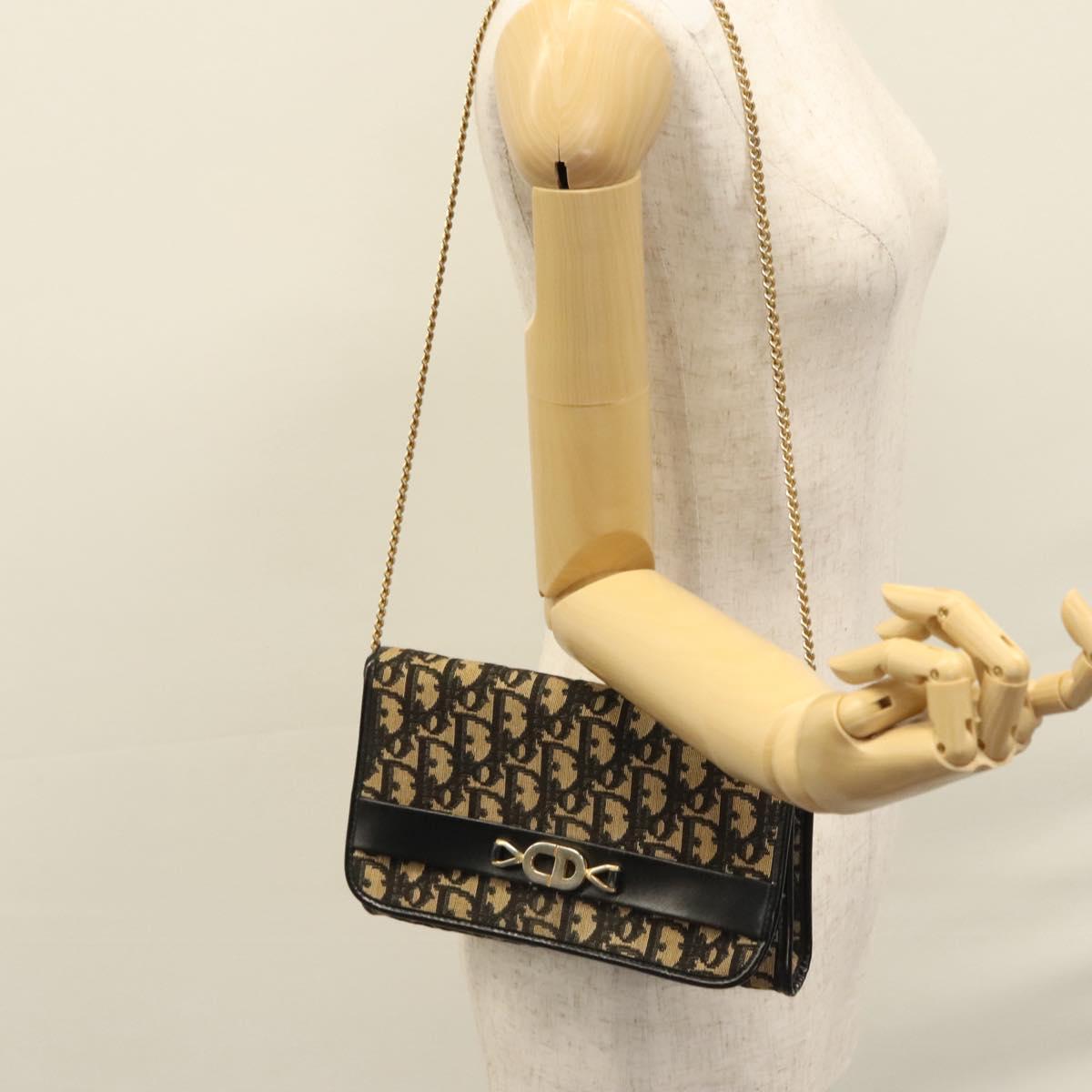 Dior 30 Montaigne Beige Canvas Shoulder Bag (Pre-Owned)
