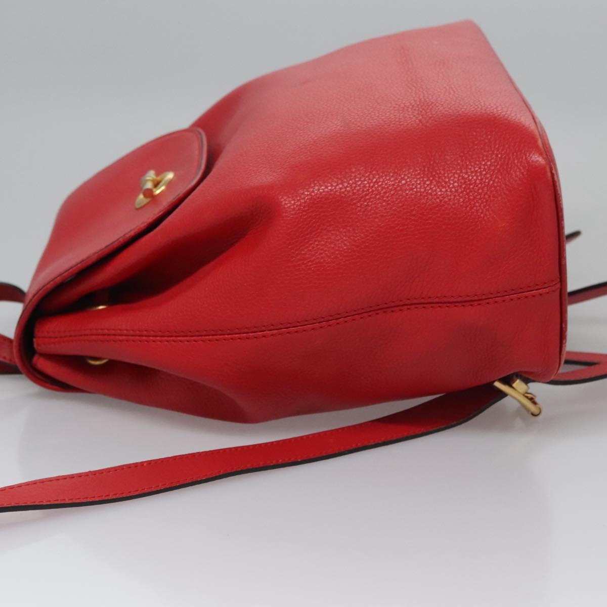 Céline Red Leather Backpack Bag (Pre-Owned)