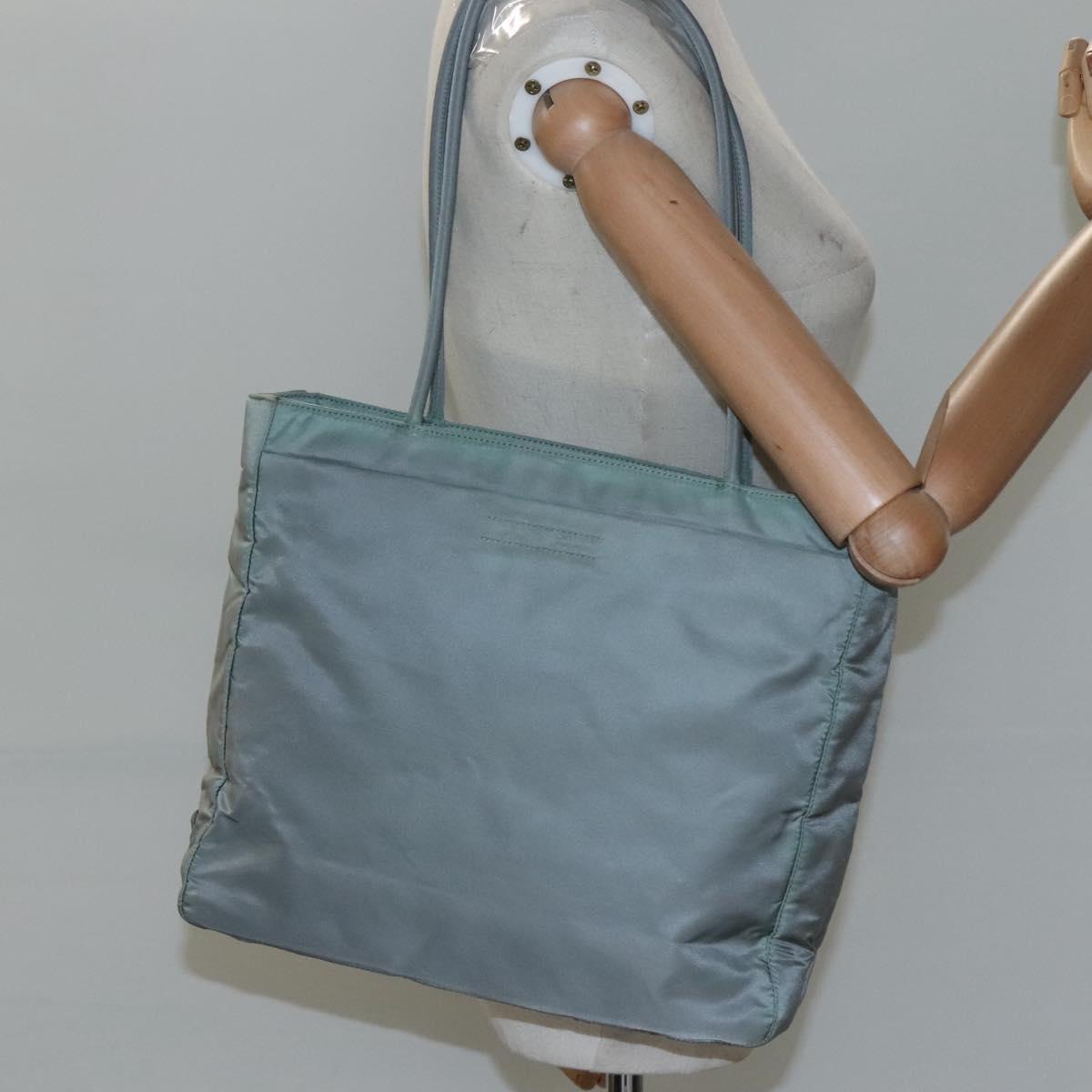 Prada Re-Nylon Grey Synthetic Tote Bag (Pre-Owned)