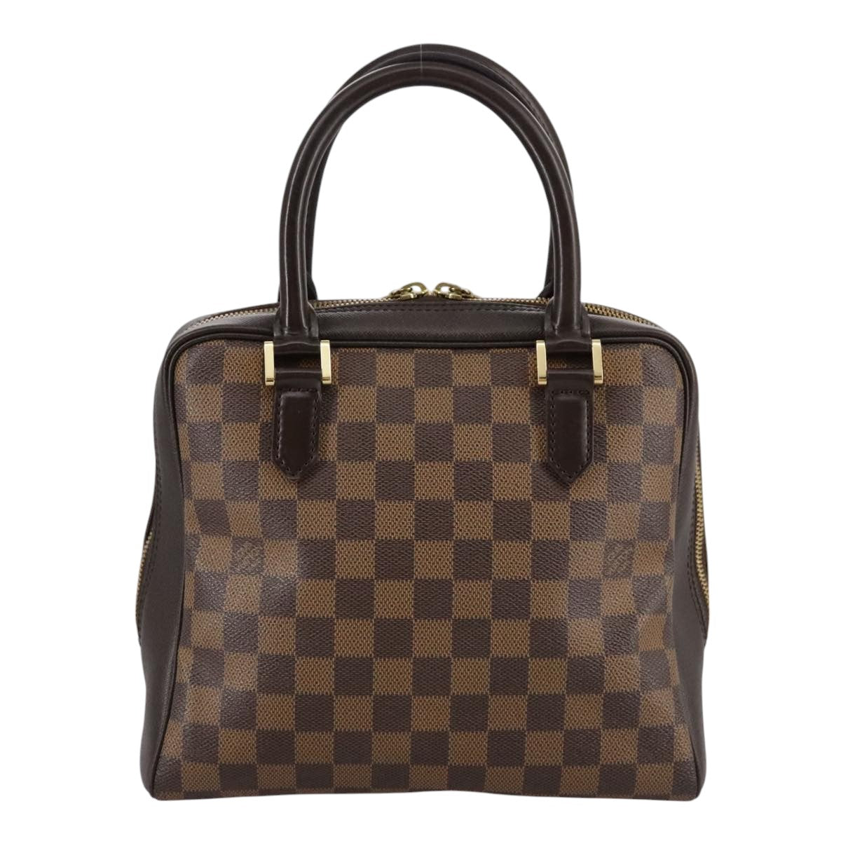 Louis Vuitton Triana Brown Canvas Handbag (Pre-Owned)